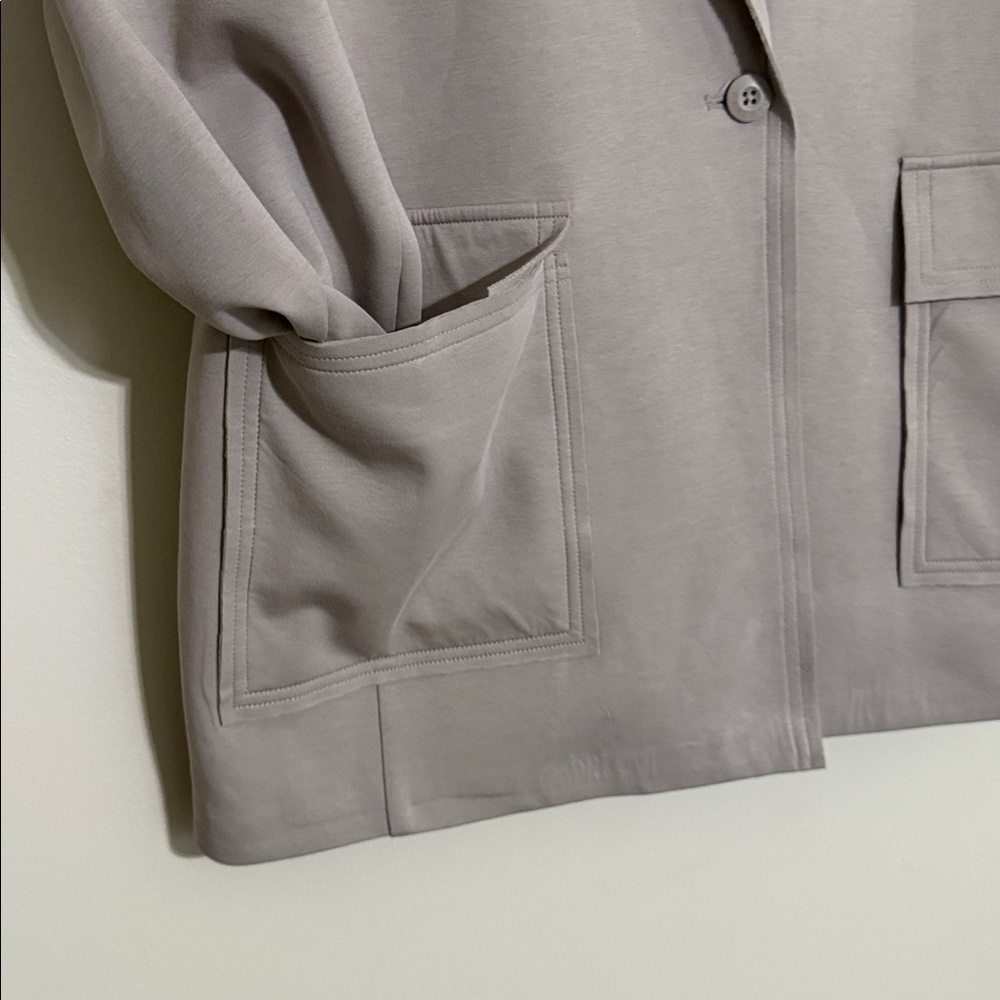 Fabletics Women's Taupe Blazer jacket performance women XXL/1X casual office - Picture 5 of 10